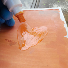 MODIFIED Orange Uni Paint Marker PX-30 Broad Chisel Tip 8mm Graffiti Supplies