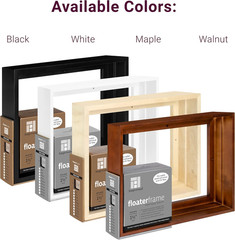Floaterframe | 12″X16″ | 1 1/2″ Depth | Thin Style | Hardwood Floating Frame in