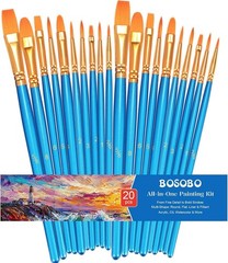 Complete 20-Piece Paint Brush Set – Professional Quality for All Painting Styles