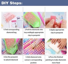 Sunset Diamond Art Kits for Adults, 5D DIY Diamond Painting Kits for Beginners,