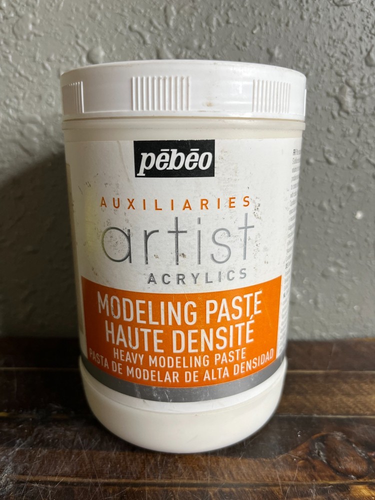 Pebeo Artist Acrylics Heavy Modeling Paste Haute Densite 1L 33.8fl Oz White