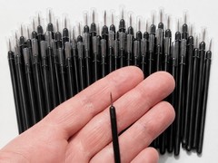 M00264x2 MOREZMORE Lot 50 Fine Eyeliner Cosmetic Brush Disposable Mini Liner