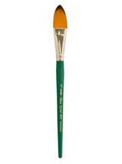 Size 3/4 Crystal Pointed Oval Cat’s Tongue Paintbrush for Watercolor Oil