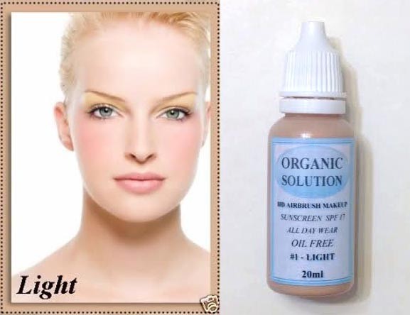#1 Light Liquid Foundation Matte Natural SPF17 For Airbrush System LUMiNESS FACE