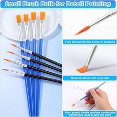 200-Pc Small Paint Brushes Set for Classroom