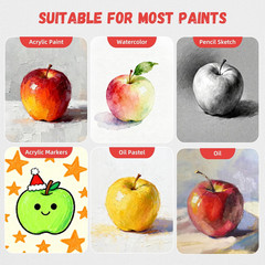 Canvas Boards for Painting 52 Pack 8 X 10 Inch Blank Flat Canvas Panels 100% Cot