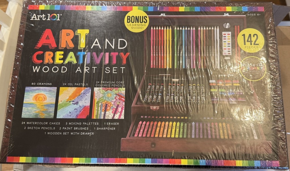 New Art 101 Wood Art & Creativity Set 142-Piece