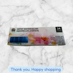 Niji Premier Artist Watercolors Studio Set 24ct BRAND NEW SHIPPING