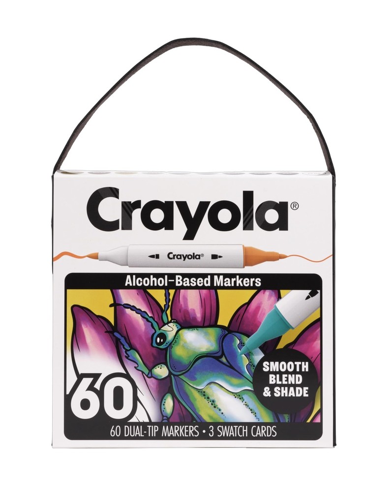Alcohol Markers 60ct Dual Tip Fine Brush Blending Crayola Adult Art Adults Tips