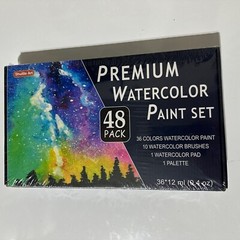 Shuttle Art 48 Pack Watercolor Paint Set, 36 Colors Watercolor Paint in Tubes…