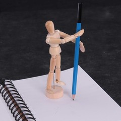US Art Supply 5″ Male Manikin Wooden Art Mannequin Figure