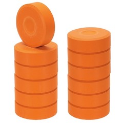 12 Pcs Washable Tempera, 2.3″x0.7″ Large Tempera Paint Cakes, Orange