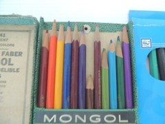 Loew Cornell Watercolor Pencils pack of 14 N+MONGOL WEBERHARD FABER PENCIL USED