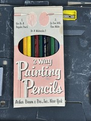 Vintage Jon Gnagy Art Studio Set Kit 3146 How To Paint Pastels Water Colors Draw