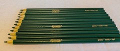 Crayola Colored Pencils 12 Pack Green Verde Single Color Pre-Sharpened Set New