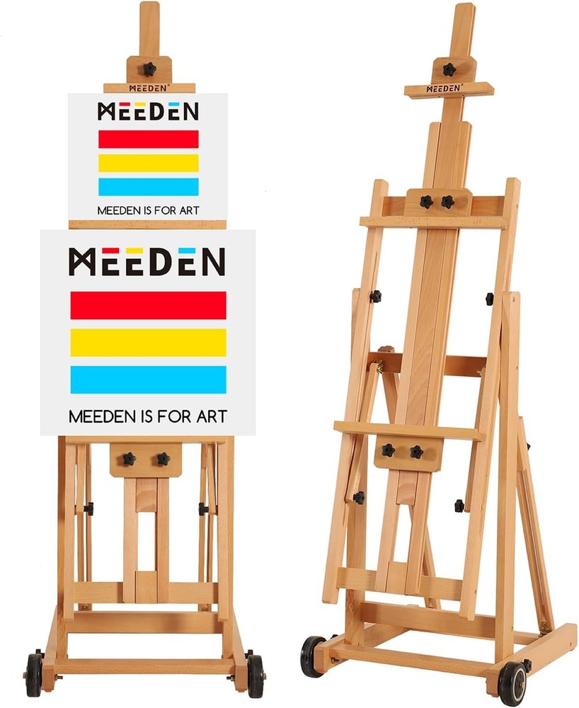 MEEDEN Versatile Studio H Frame Easel Beech Wood 77
