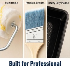 Professional Quality Paint Tray Kit: 11-Piece Set for Interior & Exterior Use