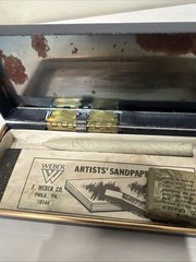 Preowned Vintage F. WEBER Co. USA Artists Sandpaper-Chalk Pieces In A Box
