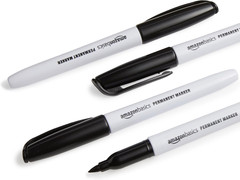 Fine Tip Permanent Markers for Office, School, and Home Use, Assorted Colors, 24