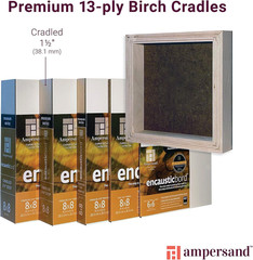 Museum Series Encausticbord | 6″X6″ | 1-1/2″ Cradled Profile | Encaustic Paintin
