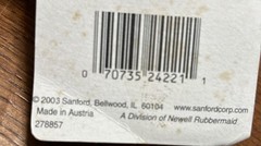 Prismacolor 24221 Watercolor Pencils Grey Soluble NEW. 2003