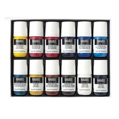 Professional Soft Body Acrylic Paint, 12 x 22ml (0.74-oz), Essentials Set