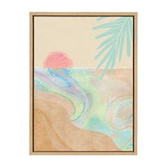 Sylvie Satisfy My Soul Framed Canvas Wall Art by Kasey Free, 18×24 Natural,