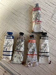 5 Vintage Grumbacher Pretested Permanent Oil Color 1.25 Oz Artists Quality 37 Cc