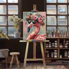 Paint by Numbers Kits for Adults Flamingo Paint by Number for Adults Beginner…