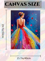 Paint by Numbers Kit for Adults Woman Paint by Numbers for Beginner Beauty Ca…