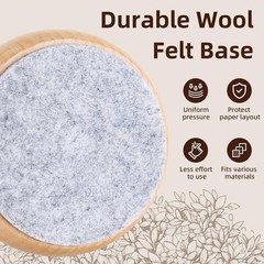 Falling in Art Wood Block Printing Baren, 2.5 Inches Baren Printmaking Tool with