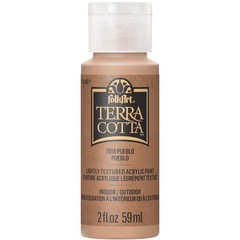 Folkart Terra Cotta Acrylic Paint 2 Fl Oz Pueblo Textured Multi Surface Use