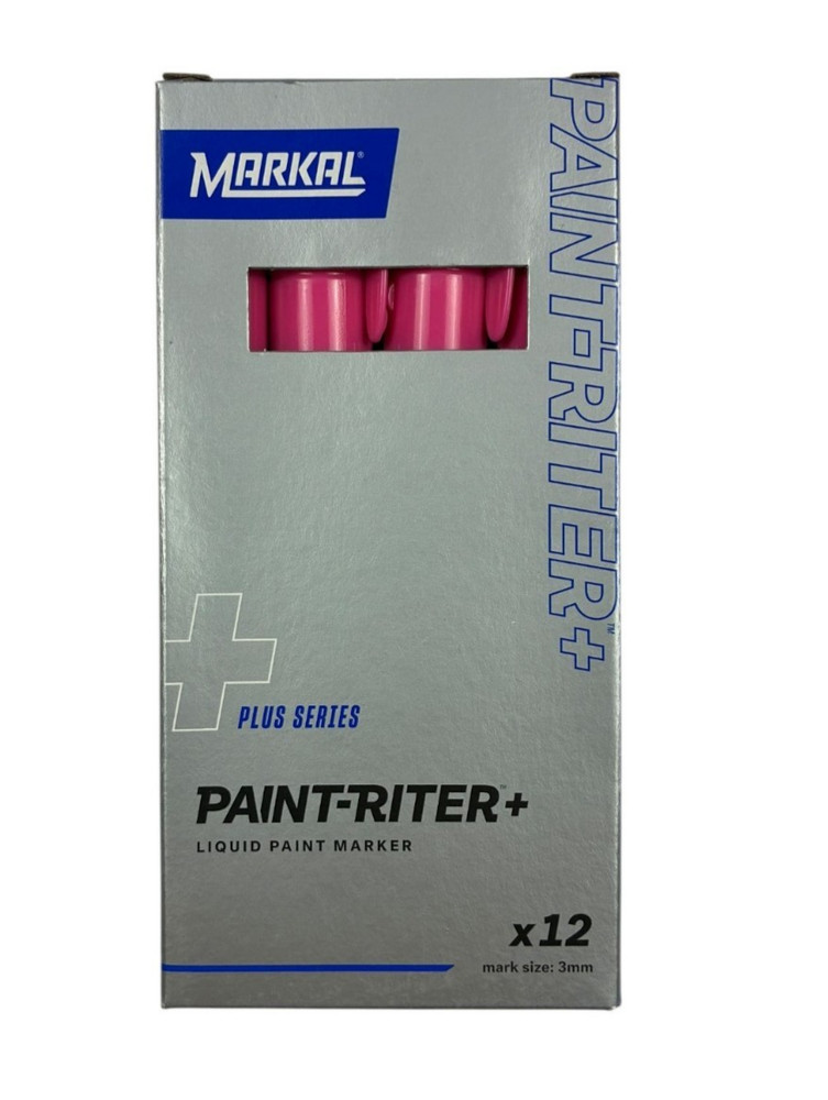 Markal Painter Plus Liquid Paint Marker Set 12 Pink 3mm Tip