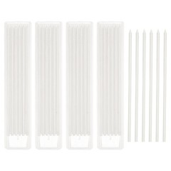 30Pcs 2.8mm Carpenter Pencil Refill, Solid Dry Pencil Refill, White