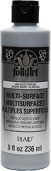 Versatile 8oz Multi-Surface Metallic Paint in Sterling Silver – Dishwasher Safe