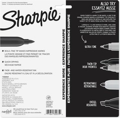 Quick Drying, Fade Resistant Fine Tip Permanent Markers Set – 12 Assorted Colors