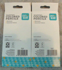 Pen+Gear Colored Pencils Kids 12 Count (Pack of 2), Multicolor New