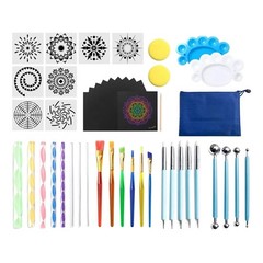 47PS Mandala Dotting Tools Painting Kit – Rok Dot Paint Stenils Tool Set Art