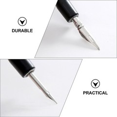2 Sets Durable Plastic and Metal Pen Holders for Cartoon Drawing and Writing
