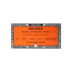 1 PC Watercolor Paper Block Rough Grain 5.9″ x 11.8″ 140 Pound Artist Pad