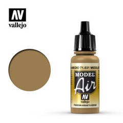 Vallejo 71031 Model Air Middle Stone Acrylic Paint 17ml – US