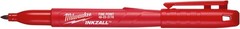 Milwaukee 48-22-3170 INKZALL Red Fine Point Markers, 1 Count (Pack of 1),