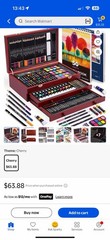 175 Piece Deluxe Art Set with 2 Drawing Pads Acrylic Paints Crayons Colored Pen