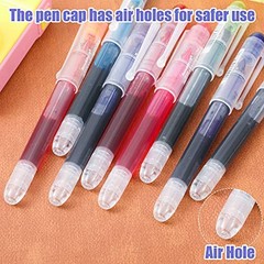 12 Pieces Disposable Fountain Pens, Quick-Drying Ink Pen, Smooth-Writing