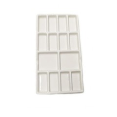 Gemerglity 14 Wells Ceramic Artist Paint Palette – 8 Inch Porcelain Watercolo…