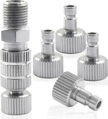 Airbrush Quick Disconnect Coupler Release Fitting Adapter Kit with 5 pcs 1/8″
