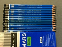 (24) New Staedtler Mars 100 30 K3 Washproof Artist Graphite Pencil