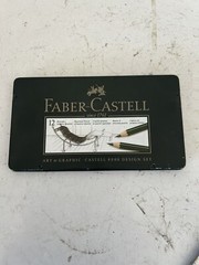 Faber Castell 9000 Art Design Graphite Pencils – Tin Set 11, Missing One