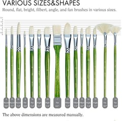Handcrafted Professional Paint Brushes – Artify 15-Piece Set