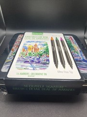 Pack of 16 CRAYOLA Signature Brush and Detail Dual Tip Markers 32 Vibrant Colors
